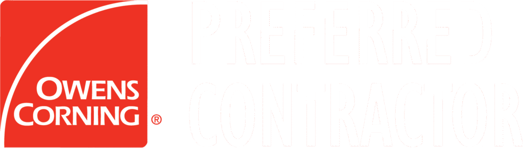 Owens Corning Preferred Contractor logo for ELR Roofing, a certified roofing company serving Montgomery County, PA.
